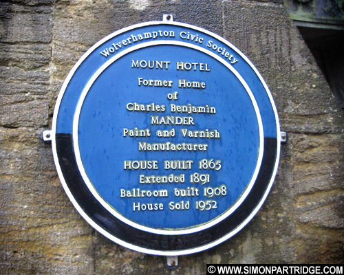 Charles  Benjamin Mander's blue plaque