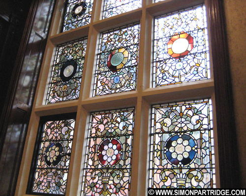 Victorian stained-glass window at The Mount Hotel, Wolverhampton