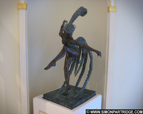 1920s bronze sculpture of dancer
