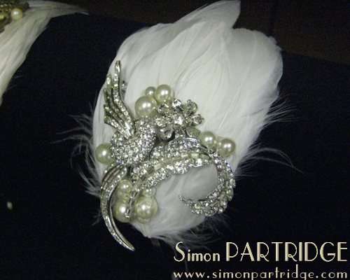 Feather headband side-tiara